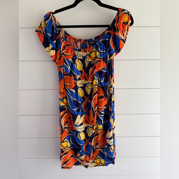 Pour Moi Dresses & Skirts - Pour Moi Off-Shoulder Floral Mini Dress, Size 12